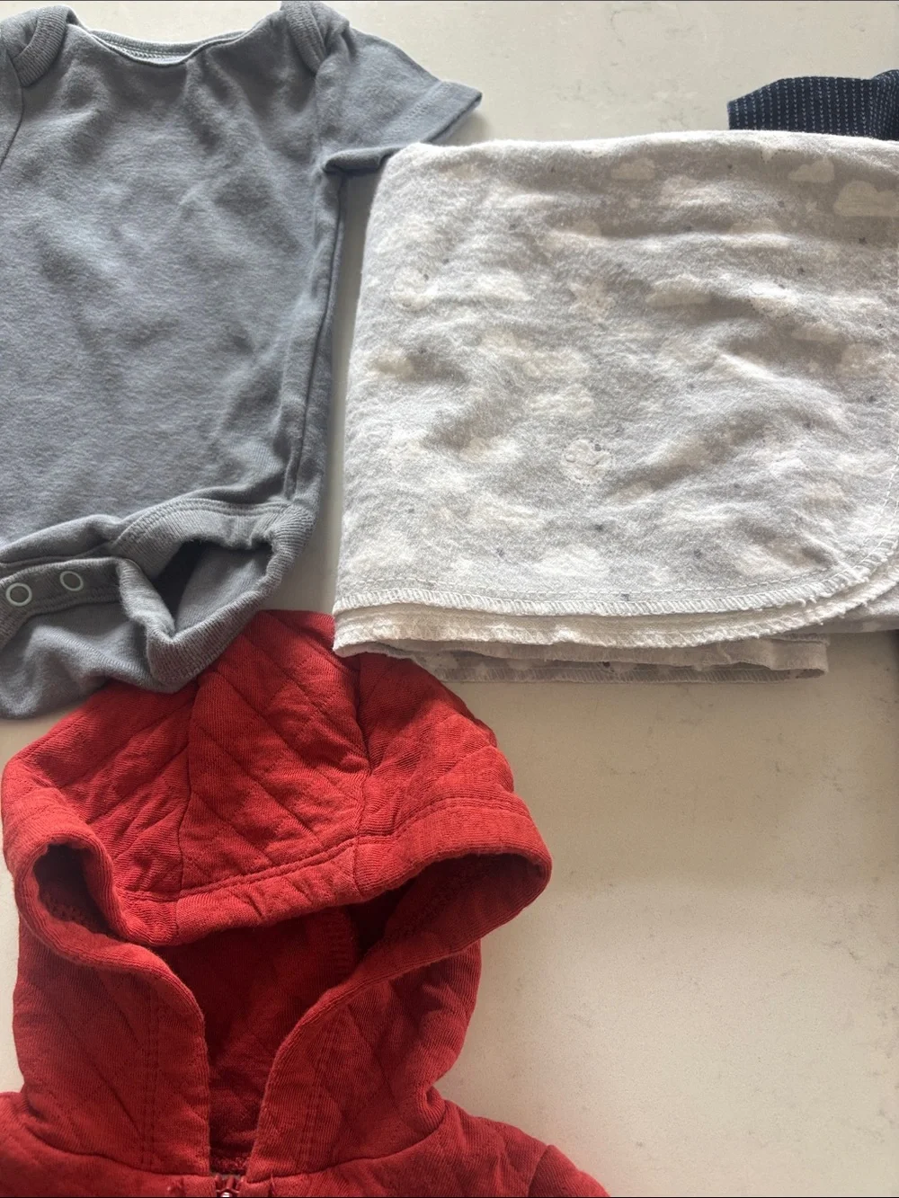Carters Rust Quilted Hoodie and Stripe Pants Set and lots more newborn bundle